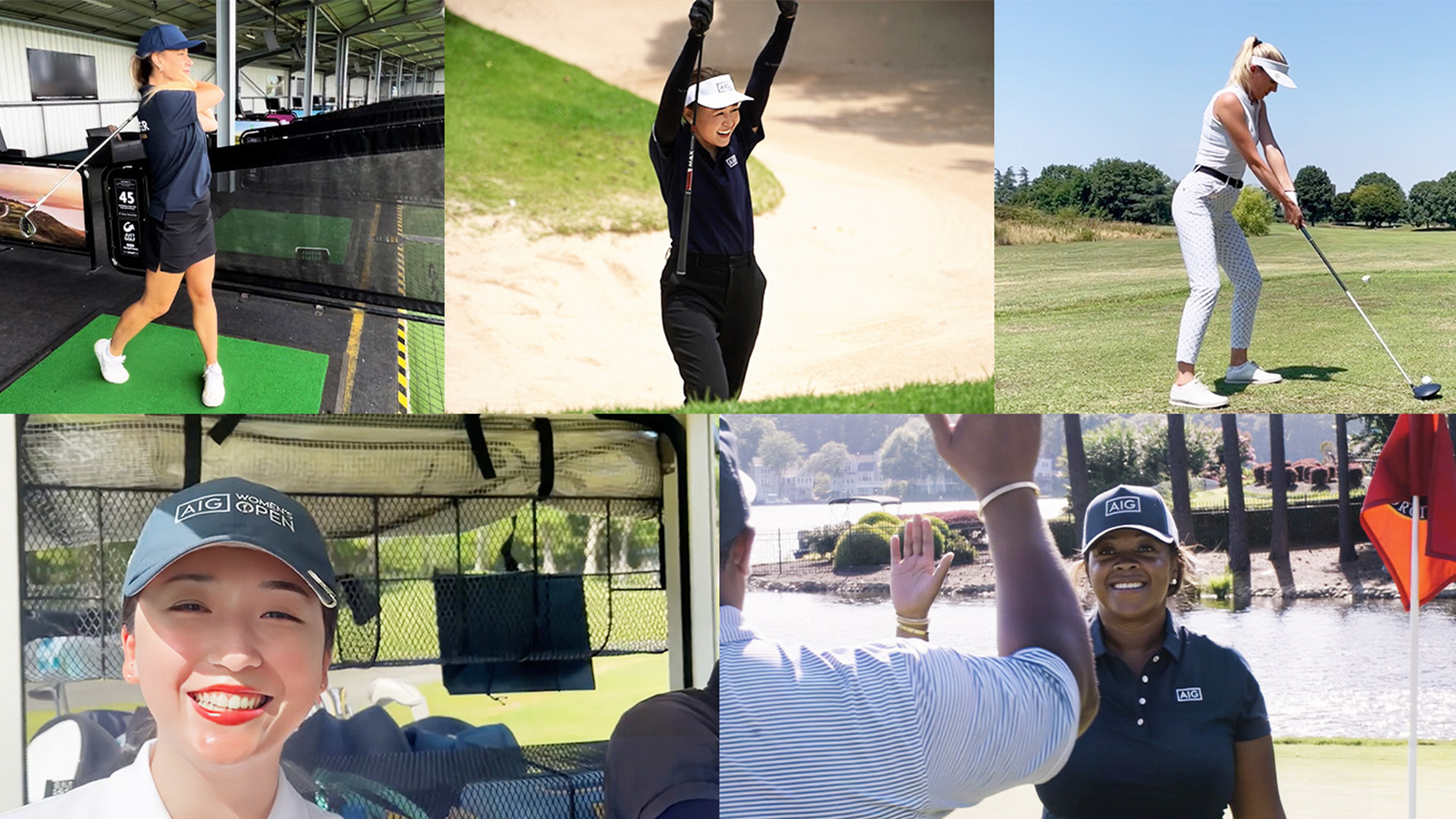 AIG colleagues sharing golf course on and off
